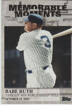 2017 Topps Memorable Moments #MM-42 Babe Ruth