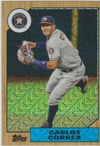 2017 Topps Silver Pack 1987 Topps Chrome Refractor Series 2 #87-CC Carlos Correa