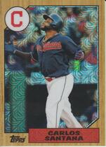 2017 Topps Silver Pack 1987 Topps Chrome Refractor Series 2 #87-CSA Carlos Santana