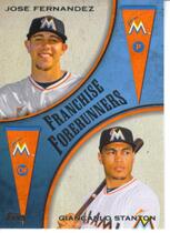 2013 Topps Update Franchise Forerunners #FF-10 Giancarlo Stanton|Jose Fernandez