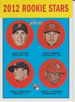 2012 Topps Heritage #321 Adron Chambers|Corey Brown|Drew Pomeranz|Nate Spears