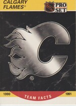 1990 Pro Set Base Set #568 Calgary Flames Logo