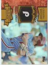 2013 Topps Chasing History Holofoil Gold Retail Series 2 #CH-92 Mike Schmidt