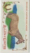 2017 Topps Allen & Ginter Mini Horse in the Race #HR-10 Bavarian Warmblood Horse