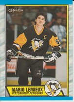 1989 O-Pee-Chee OPC Base Set #1 Mario Lemieux