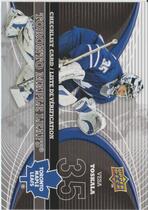 2008 Upper Deck McDonalds Canadian Goalie Checklist #CL-TOR Vesa Toskala