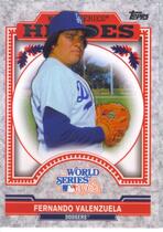 2014 Topps Update World Series Heroes #WSH-FV Fernando Valenzuela