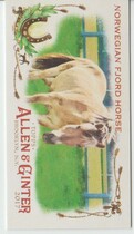 2017 Topps Allen & Ginter Mini Horse in the Race #HR-25 Norwegian Fjord Horse