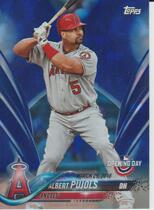 2018 Topps Opening Day Blue Foil #140 Albert Pujols