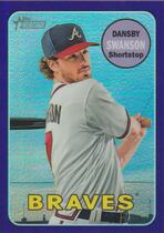 2018 Topps Heritage Chrome Hot Box Purple Refractor #THC-53 Dansby Swanson