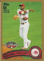 2011 Topps Update Gold #US306 Brandon Phillips