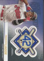 2018 Topps Update Jackie Robinson Day Manufactured Patch #JRP-FL Francisco Lindor