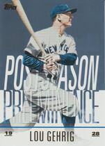 2018 Topps Update Postseason Preeminence Blue #PO-2 Lou Gehrig