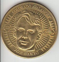 1997 Pinnacle Mint Coins Brass #12 Joe Sakic