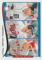 2014 Topps Base Set #103 Joe Mauer|Miguel Cabrera|Mike Trout