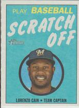 2019 Topps Heritage 1970 Topps Scratch-Off #6 Lorenzo Cain