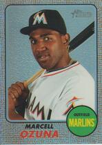 2017 Topps Heritage Chrome Refractor #THC-455 Marcell Ozuna