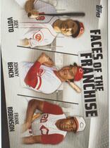 2019 Topps Faces of the Franchise Trios #FOF-8 Frank Robinson|Joey Votto|Johnny Bench