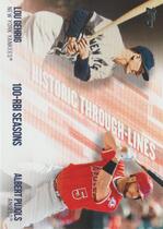 2019 Topps Historic Through Lines #HTL-7 Albert Pujols|Lou Gehrig