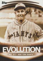 2019 Topps Evolution of Ballpark Team Uniform #EL-5 Buster Posey|Mel Ott