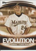 2019 Topps Evolution of Ballpark Team Uniform #EL-2 Lewis Brinson|Miguel Cabrera