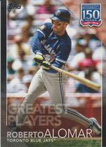 2019 Topps 150 Years of Baseball Greatest Players Black #GP-50 Roberto Alomar