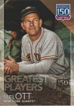 2019 Topps 150 Years of Baseball Greatest Players 150th Anniversary #GP-20 Mel Ott