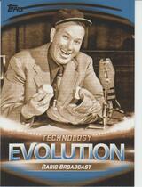 2019 Topps Evolution of Technology Blue #ET-5 Radio Broadcast|Television Broadcast