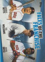 2019 Topps Faces of the Franchise Trios Blue #FOF-5 David Ortiz|Mookie Betts|Ted Williams