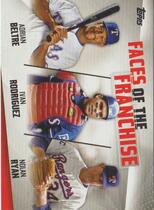 2019 Topps Faces of the Franchise Trios #FOF-24 Adrian Beltre|Ivan Rodriguez|Nolan Ryan