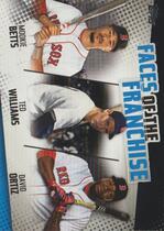 2019 Topps Faces of the Franchise Trios Black #FOF-5 David Ortiz|Mookie Betts|Ted Williams
