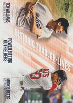2019 Topps Historic Through Lines #HTL-3 Mookie Betts|Ted Williams