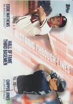 2019 Topps Historic Through Lines #HTL-2 Chipper Jones|Eddie Mathews