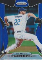 2019 Panini Prizm Prizm Blue #98 Clayton Kershaw