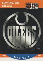 1990 Pro Set Base Set #571 Edmonton Oilers Log