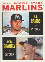 2013 Topps Heritage #287 AJ Ramos|Rob Brantly