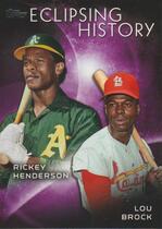 2015 Topps Eclipsing History Series 2 #EH-1 Lou Brock|Rickey Henderson