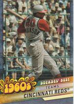2020 Topps Decades Best Blue #DB-28 Cincinnati Reds