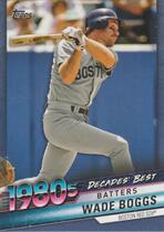 2020 Topps Decades Best Blue #DB-41 Wade Boggs