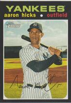 2020 Topps Heritage #489 Aaron Hicks