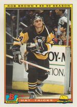 1990 Bowman Hat Tricks #3 Rob Brown