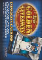 2012 Topps Golden Giveaway Code Cards Redeemed Series 1 #GGC10 Sandy Koufax