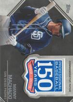 2019 Topps Update 150th Anniversary Patch Relics #AMP-MM Manny Machado