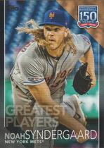 2019 Topps Update 150 Years of Professional Baseball Black #150-28 Noah Syndergaard