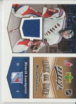 2006 Upper Deck MVP One on One Dual Memorabilia #OJ-LD Henrik Lundqvist|Rick Dipietro