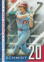2020 Topps Update A Numbers Game #NG-23 Mike Schmidt