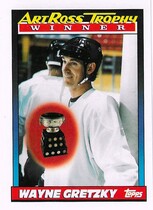 1991 Topps Base Set #522 Gretzky Ross Trophy