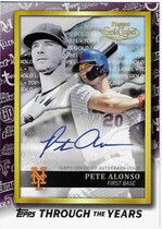 2021 Topps Through the Years #TTY-6 Pete Alonso