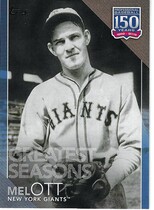 2019 Topps 150 Years of Baseball Greatest Seasons Blue #GS-6 Mel Ott