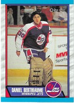 1989 O-Pee-Chee OPC Base Set #296 Daniel Berthiaume